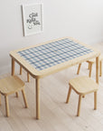 Flisat Table Gingham Blue Decal