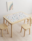 Flisat Table Abstract Dots Warm Decal