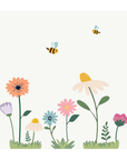 Autocollant mural Jardin Fleuri