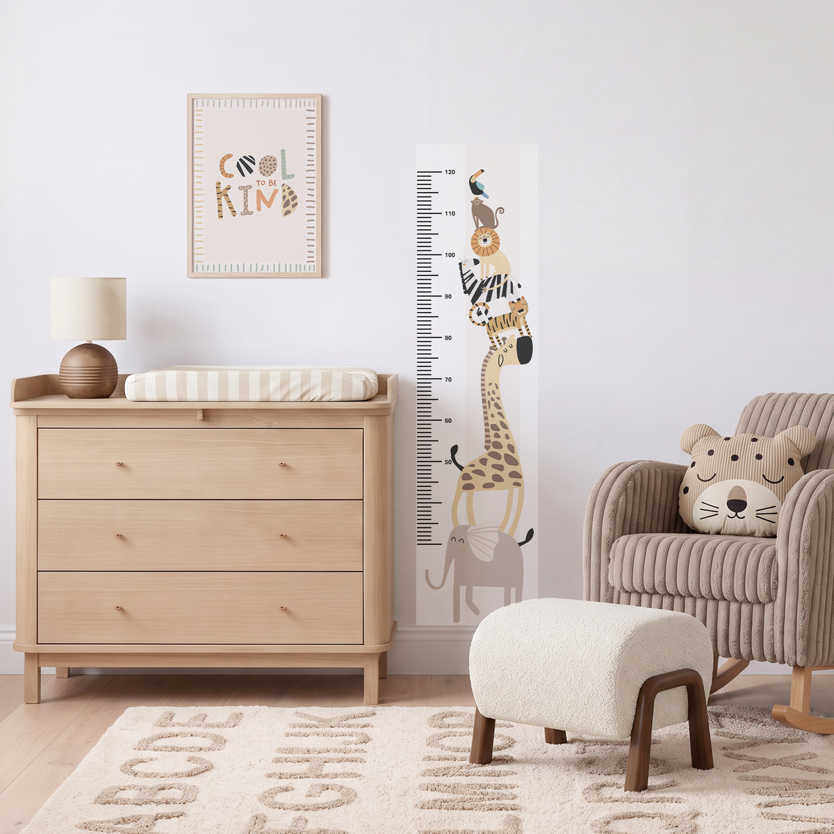 Safari Stack Height Chart Wall Decal