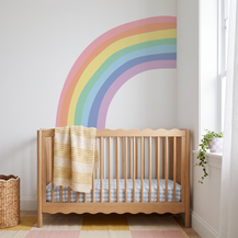 Rainbow Half Wall Decal
