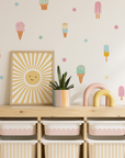 Pastel Coloured Ice Cream Wall Decals