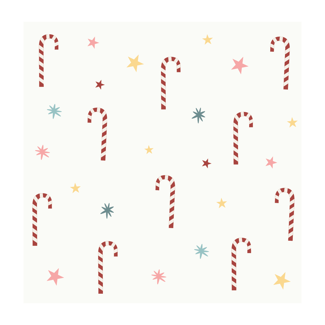 Christmas Candy Canes Wall Decal