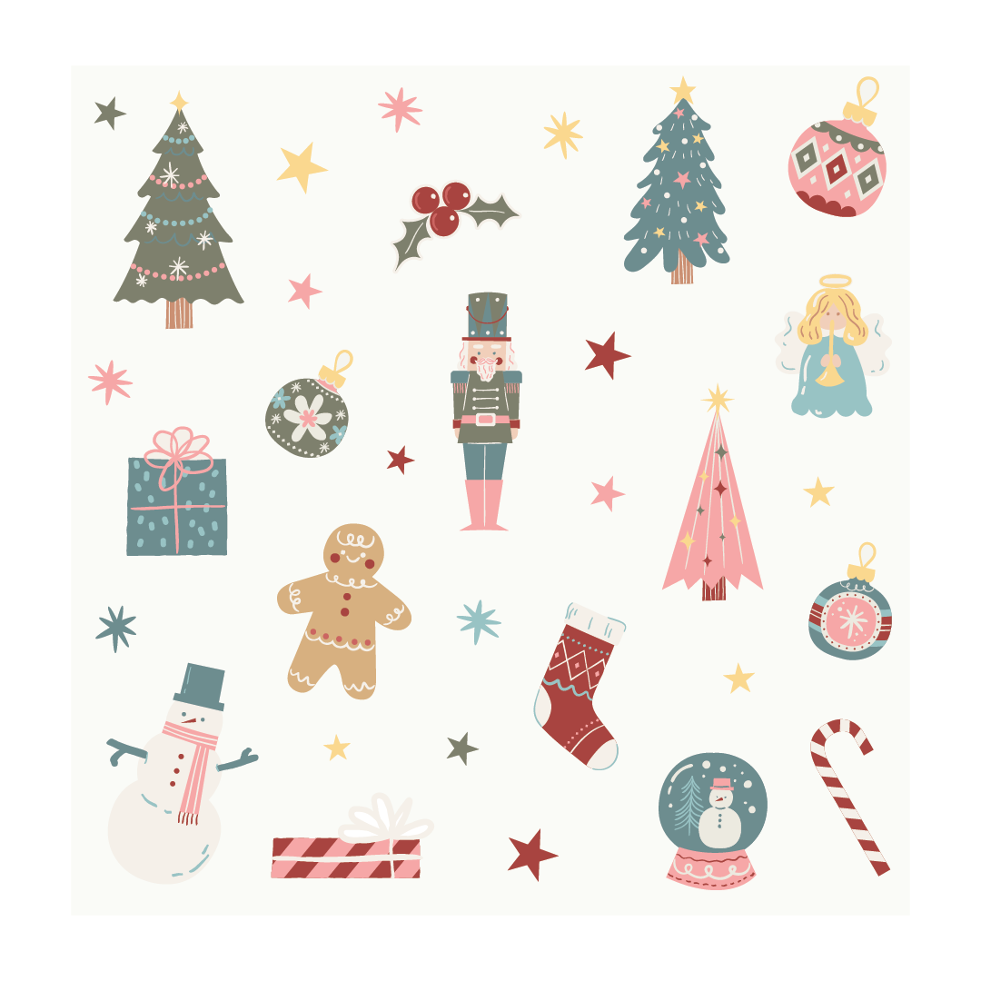 Christmas Mixed Wall Decal