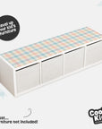 Kallax Shelf Gingham Multi Decal