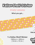 Kallax Shelf Fruity Lemons Decal