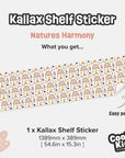 Kallax Shelf Nature's Harmony Decal