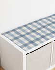 Kallax Shelf Gingham Blue Decal