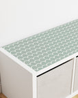 Kallax Shelf Scallops Sage Decal