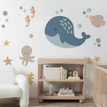 Warm Sea Creatures Big Wall Decal