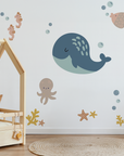 Warm Sea Creatures Big Wall Decal
