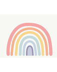 Sticker mural arc-en-ciel pastel