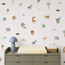 Playful Safari Animal Wall Decals