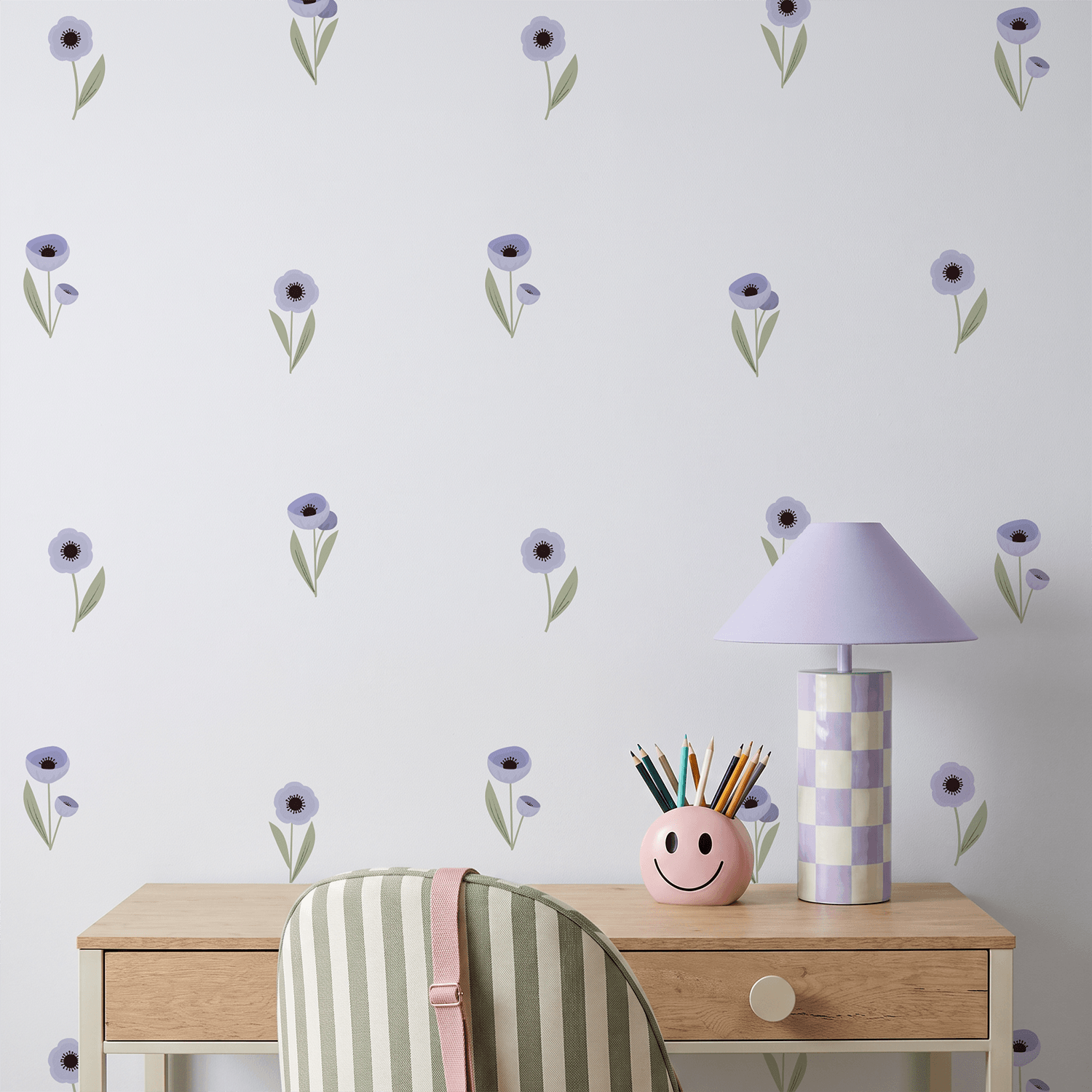 Poppies Floral Decal