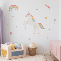 Rainbow Unicorn Wall Decal