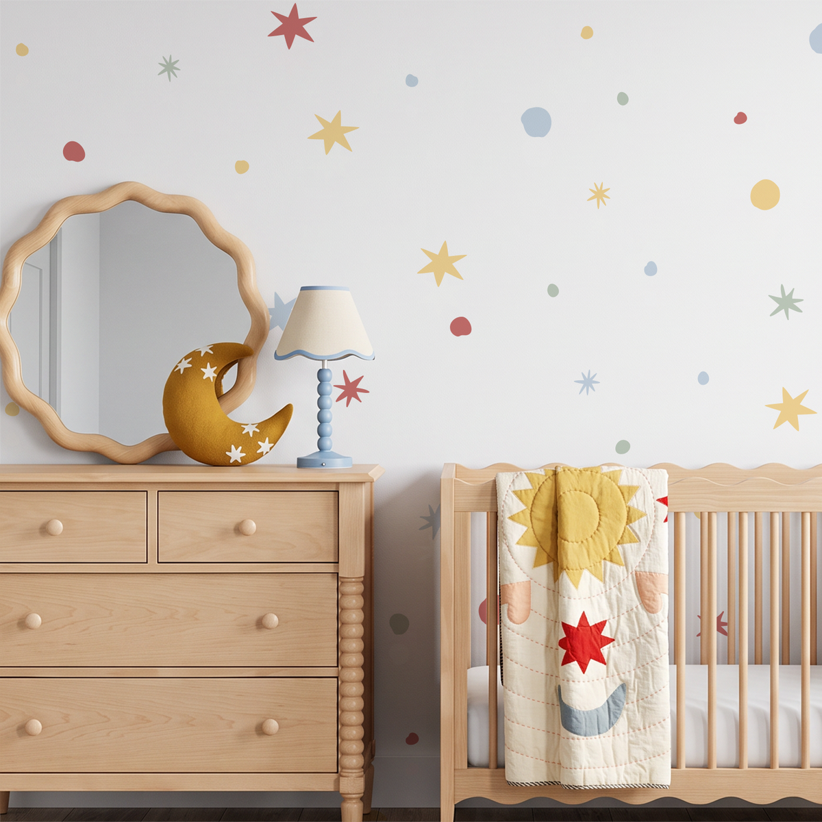 Dots &amp; Stars Wall Decals