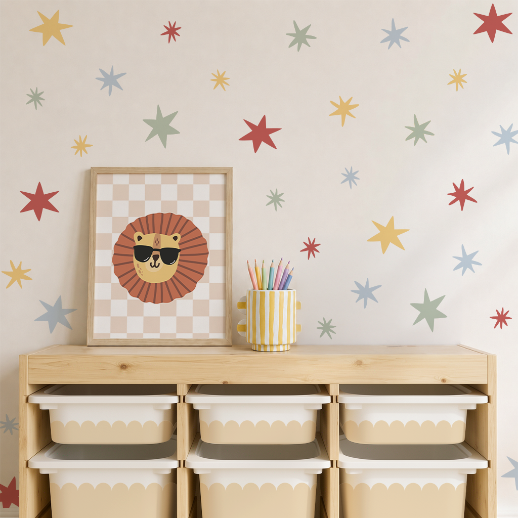 Wonky Star Wall Decals