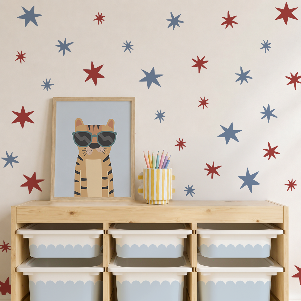 Wonky Star Wall Decals
