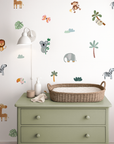 Playful Safari Animal Wall Decals