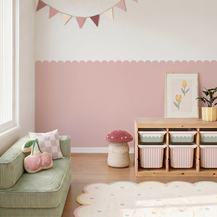 Scalloped Block Wall Panels
