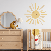 Sunny Face Long Ray Wall Decal
