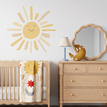 Sunny Face Long Ray Wall Decal