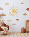 Sunny Face Long Ray Wall Decal