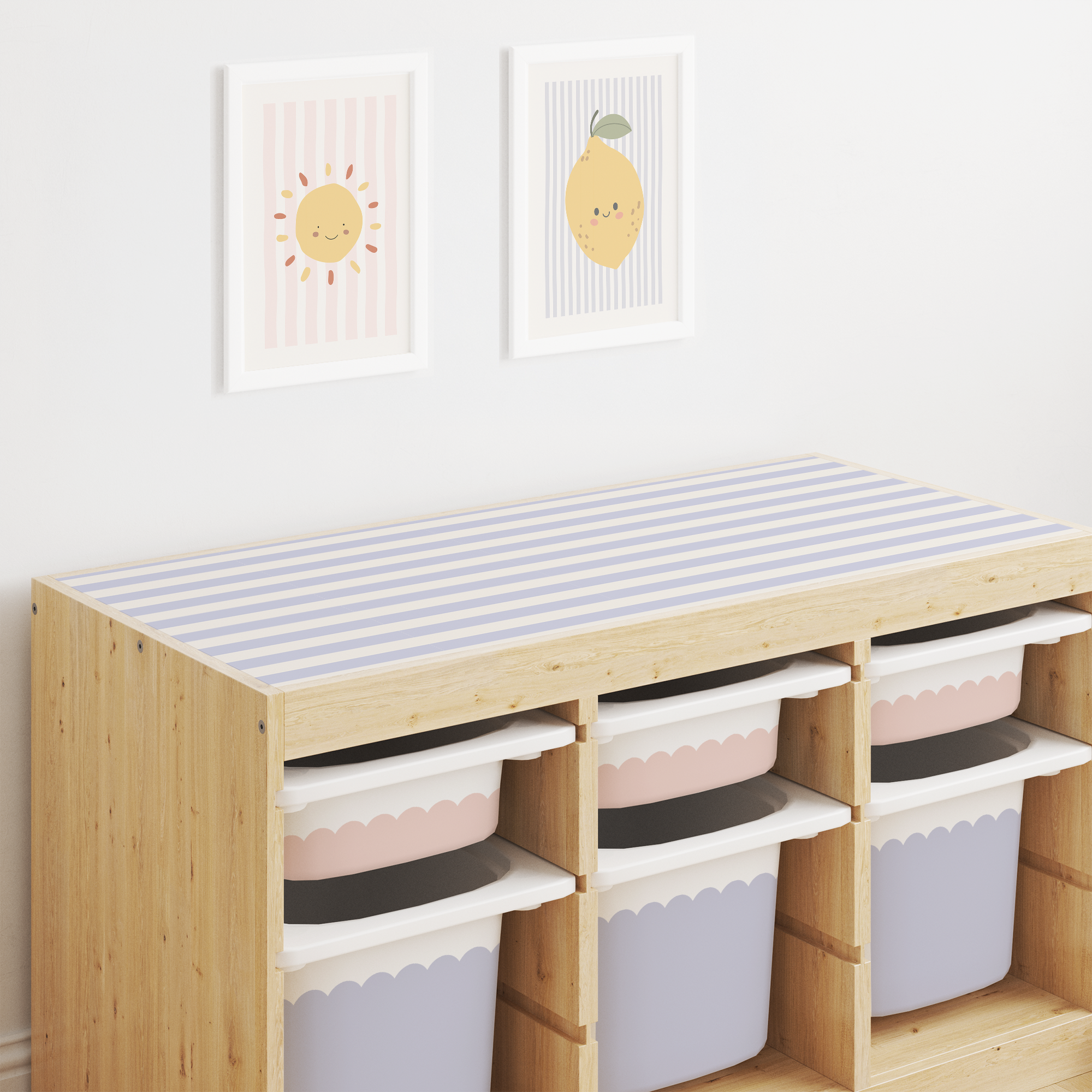 Trofast Top - Plain Stripes