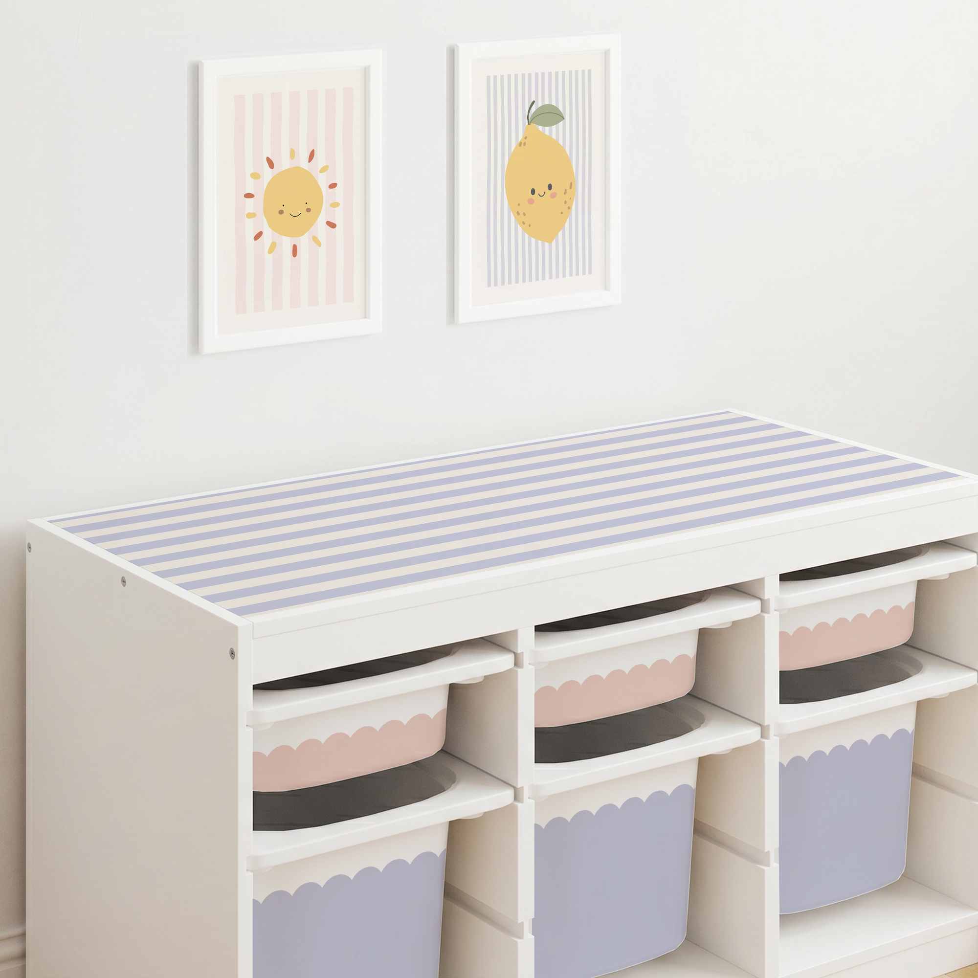 Trofast Top - Plain Stripes