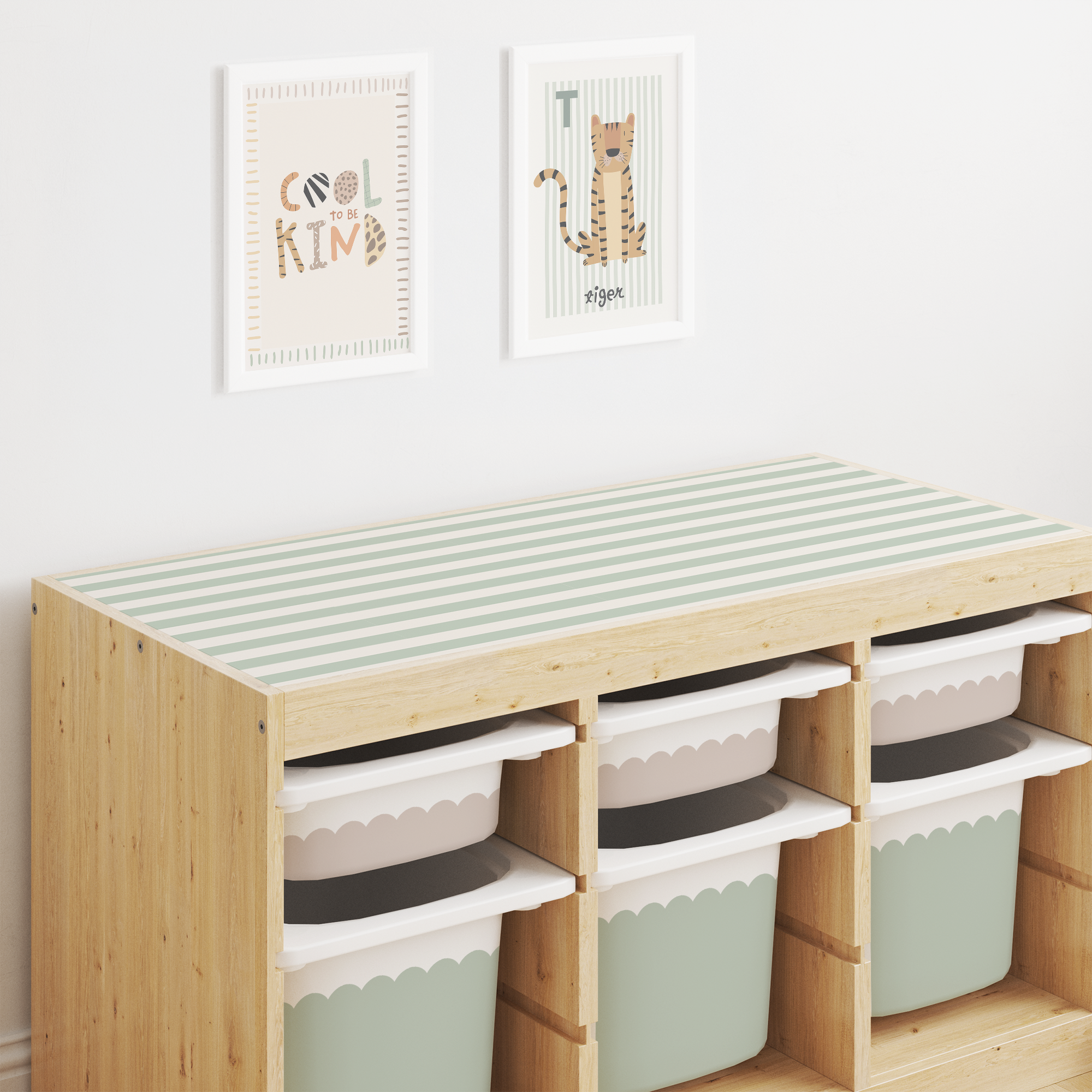 Trofast Top - Plain Stripes