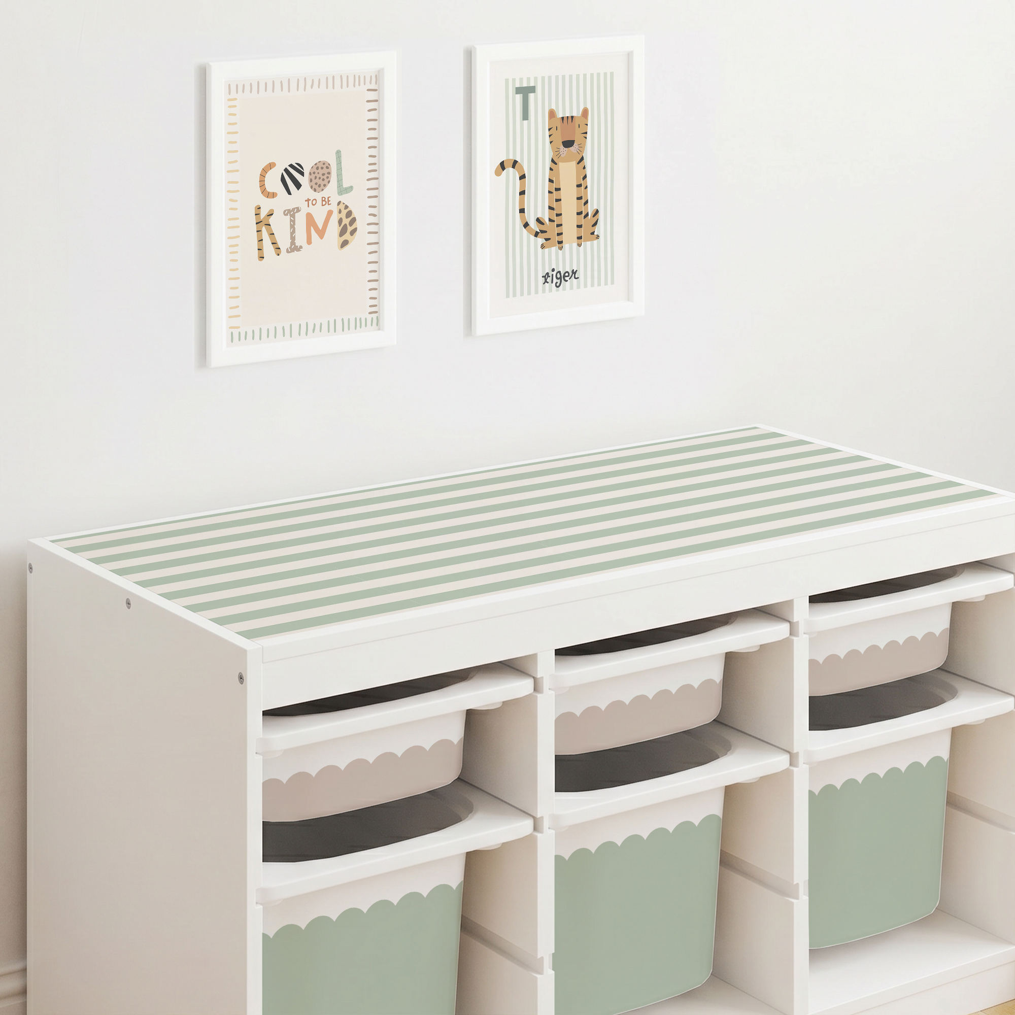 Trofast Top - Plain Stripes
