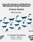 Trofast Top Dreamy Whales Decal