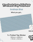 Trofast Top Scallops Blue Decal