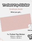 Trofast Top Scallops Nude Decal