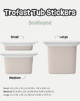 Scalloped Trofast Tub Stickers