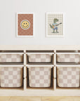 Checkered Trofast Tub Stickers
