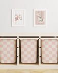 Checkered Trofast Tub Stickers