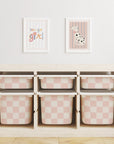 Checkered Trofast Tub Stickers