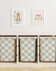 Checkered Trofast Tub Stickers
