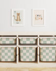 Checkered Trofast Tub Stickers