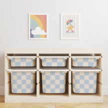 Checkered Trofast Tub Stickers