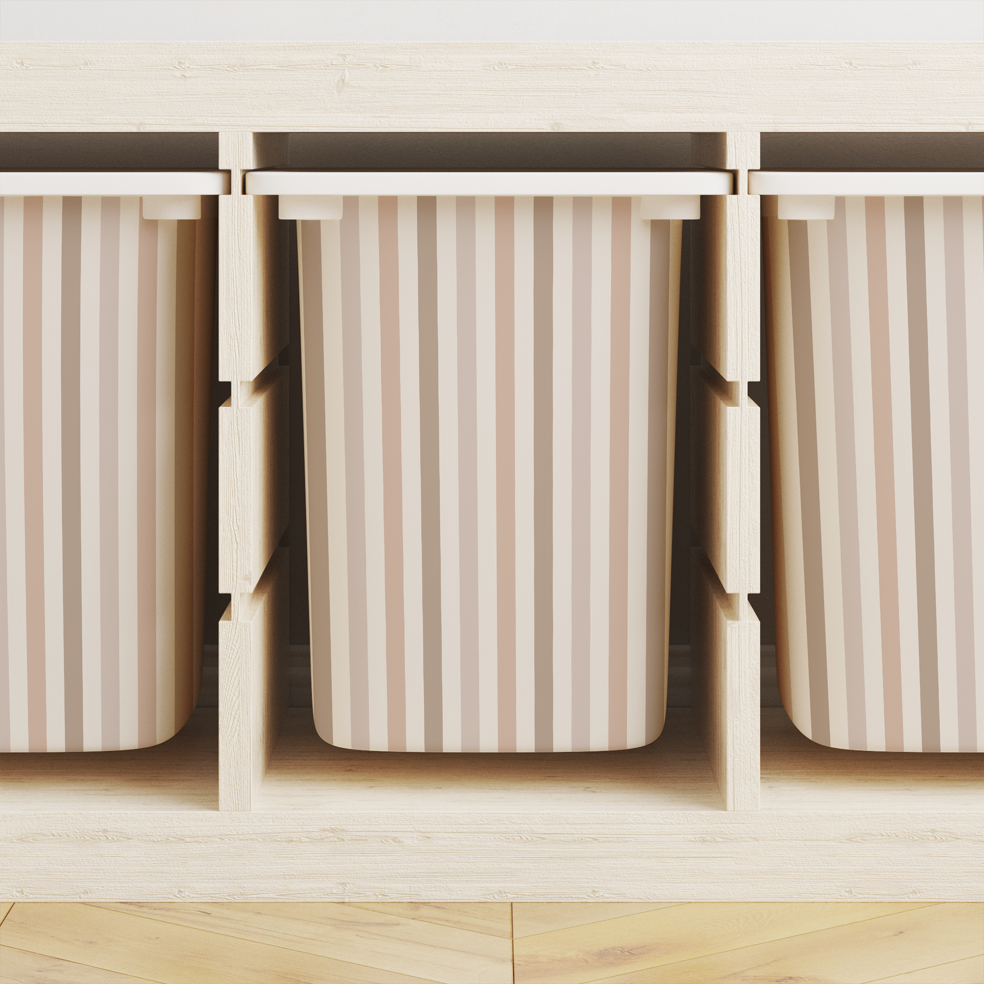 Mixed Striped Trofast Tub Stickers