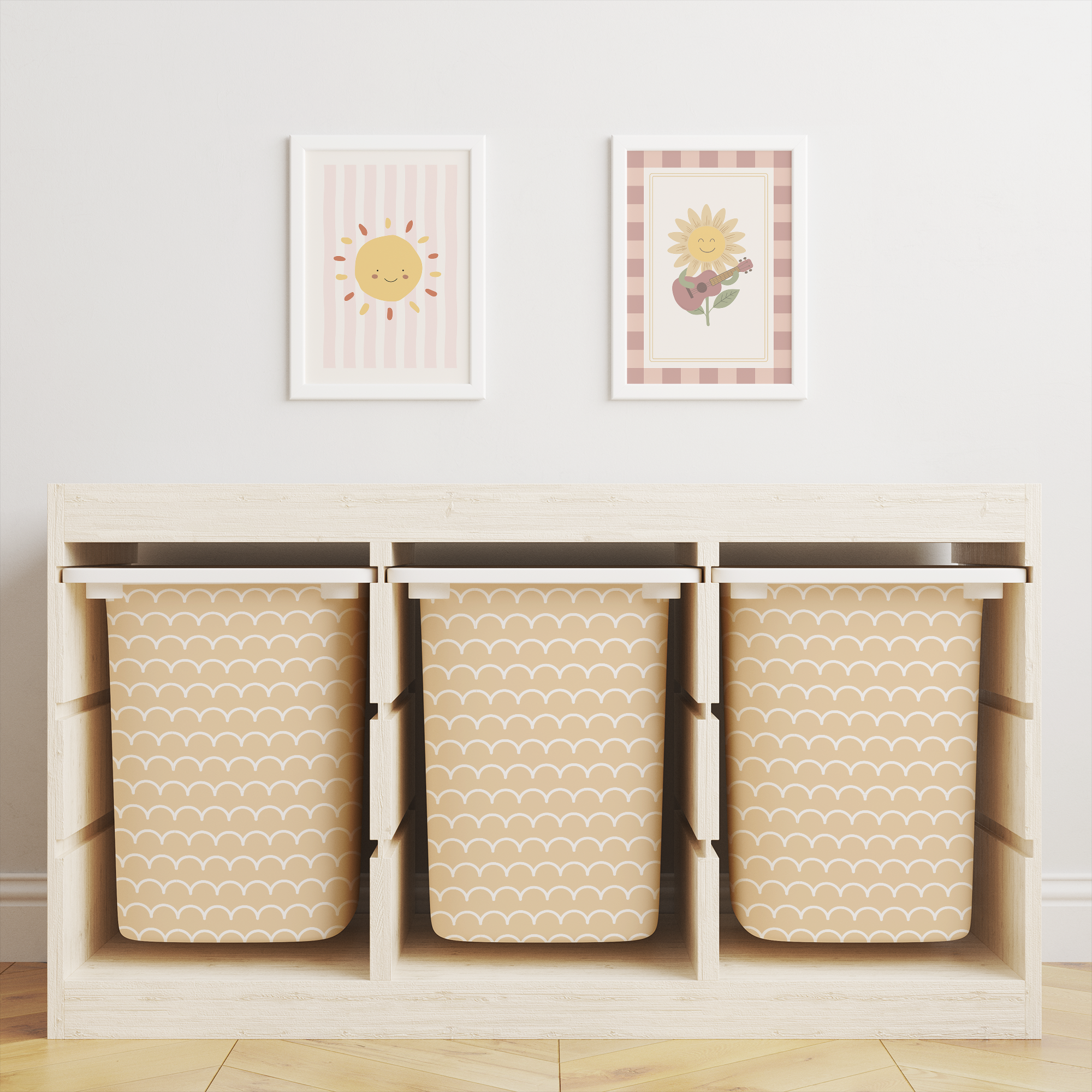 Scale Pattern Trofast Tub Stickers
