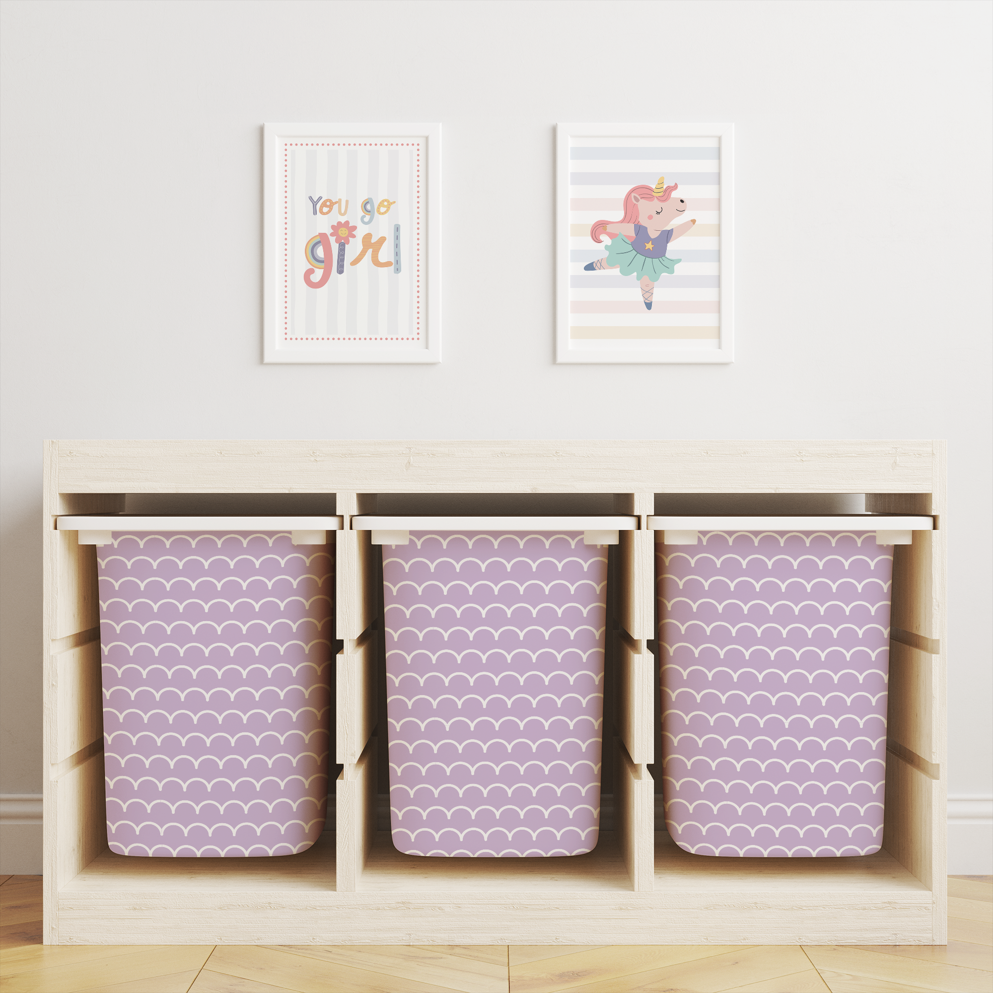 Scale Pattern Trofast Tub Stickers