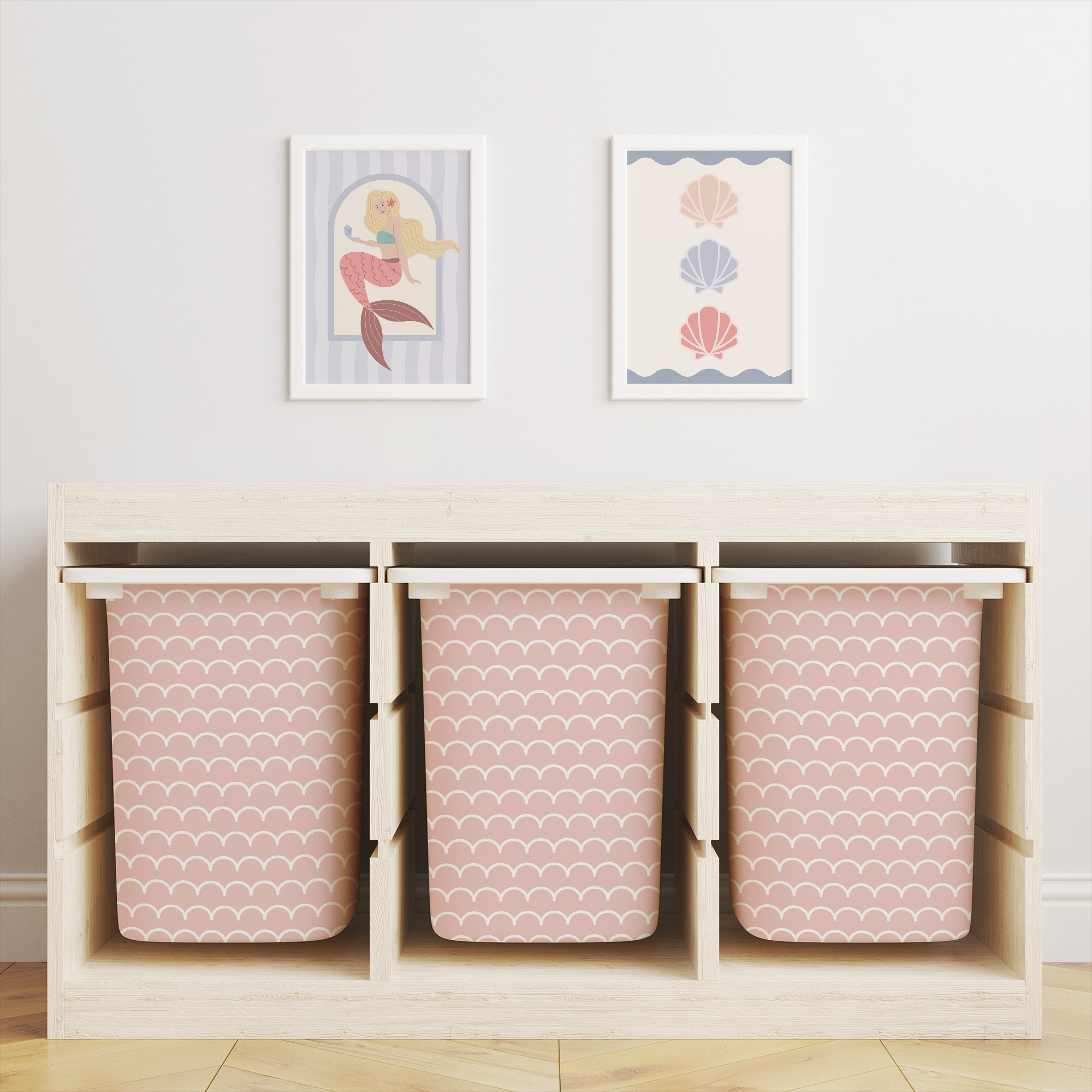 Scale Pattern Trofast Tub Stickers