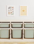 Scale Pattern Trofast Tub Stickers
