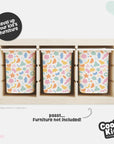 Trofast Tub Abstract Shapes Bright Decals