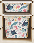 Trofast Tub Cheerful Sea Creatures Decals