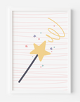 Wall Print: Stardust Wand