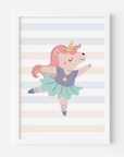 Wall Print: Unicorn on Pointe